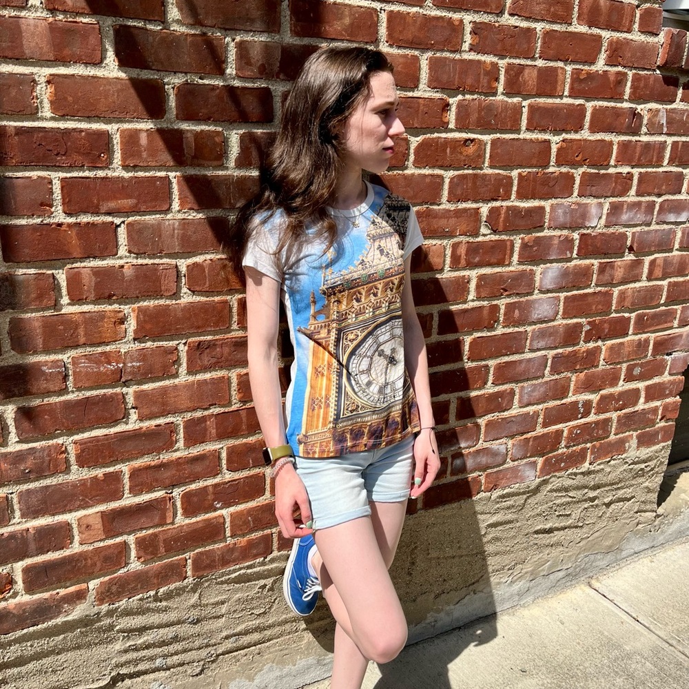 Big Ben studded t shirt